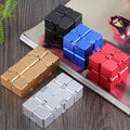 Aluminum infinity fidget cube desk toy